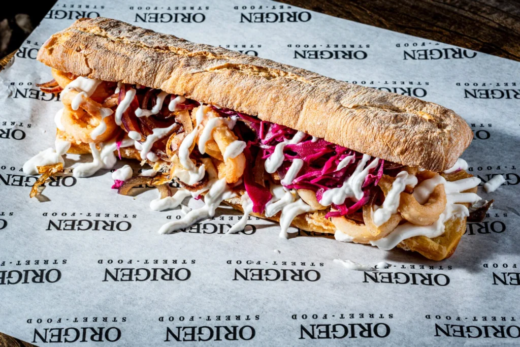 Sándwich de calamar de Origen Street Food